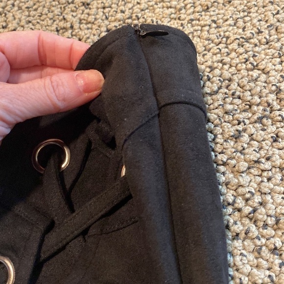 Suzette Black Mini Skirt w/ Lace Up Size Small in Like New Condition - Picture 4 of 9